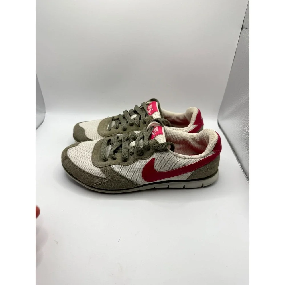 Nike Eclipse 324857-163 Womens‎ 6 Sneaker Gray Pink Mesh Low Top Running Shoes